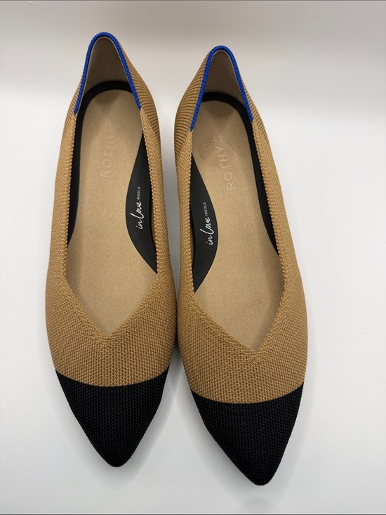 Rothy's Shoes - Rothy's, The High Point Block Heel in the Wren Cap Toe colorway.